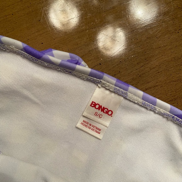 Purple checkered bikini set - Picture 3 of 5